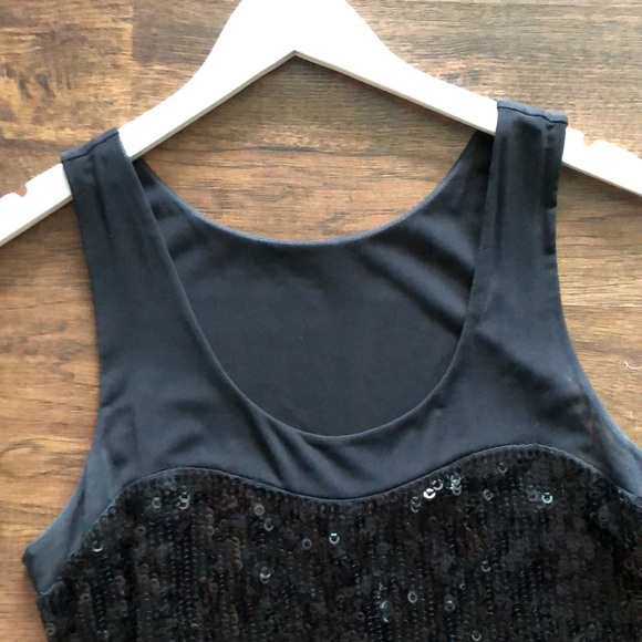 Express Sequined Dress in Black - Picture 2 of 2
